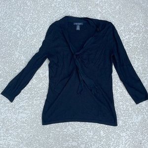 Banana Republic Black Silk Cashmere Top